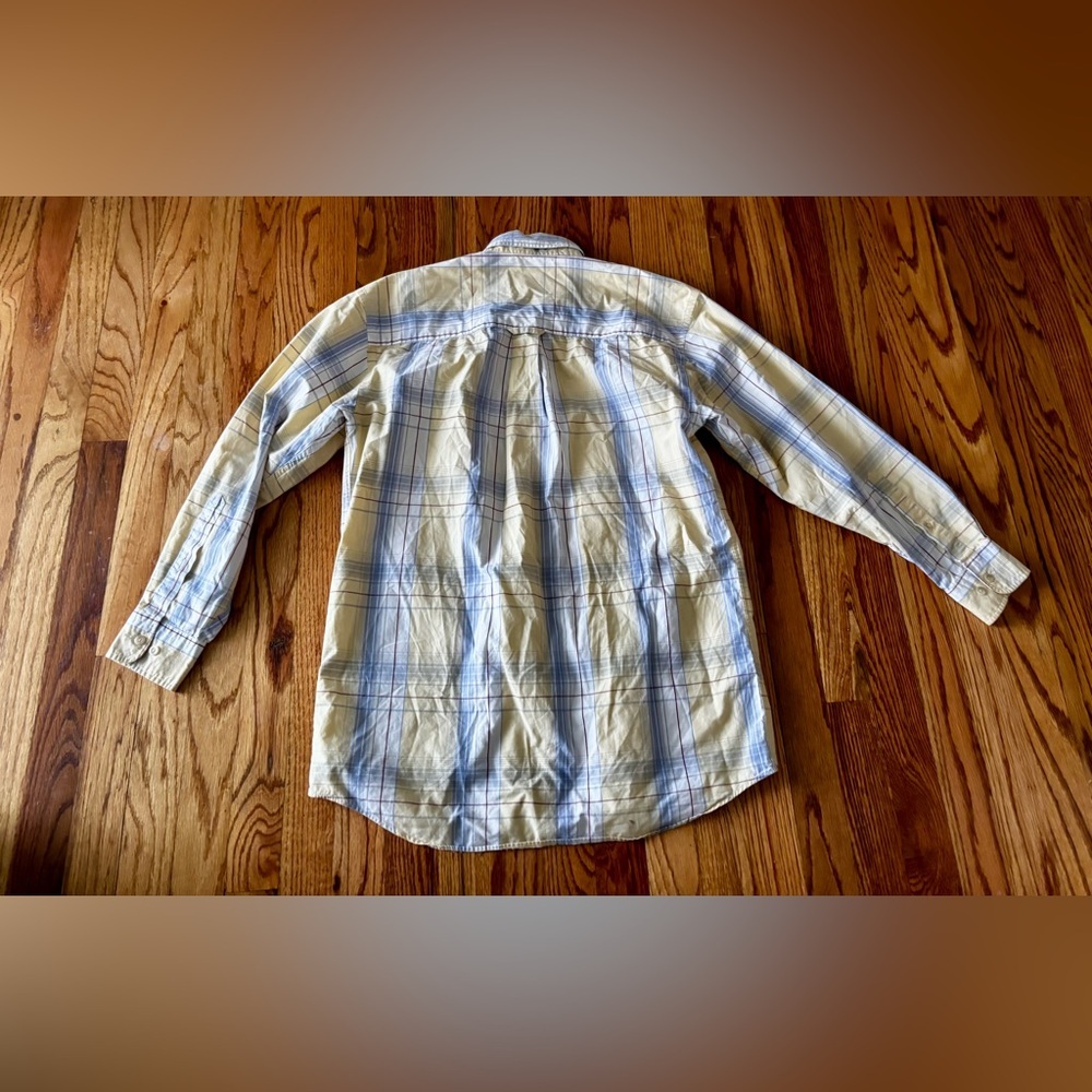 Pendleton Yellow and Light Blue Plaid Shirt - Small - Cotton - Picture 9 of 9